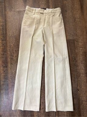 Vintage Late 2000’s/Early 2010’s Banana Republic 100% Wool Cream Wide-Leg Pants